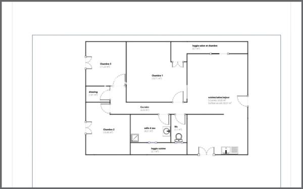 Appartement rénové, stationnements,loggia, cave.