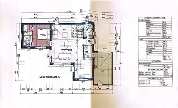 GRAU D'AGDE(34) PROJET CONSTRUCTION VILLA CONTEMPORAINE 4 FACES, TERRAIN 586 m2, ACCES MER PROCHE