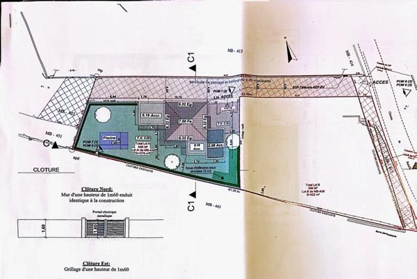 GRAU D'AGDE(34) PROJET CONSTRUCTION VILLA CONTEMPORAINE 4 FACES, TERRAIN 586 m2, ACCES MER PROCHE
