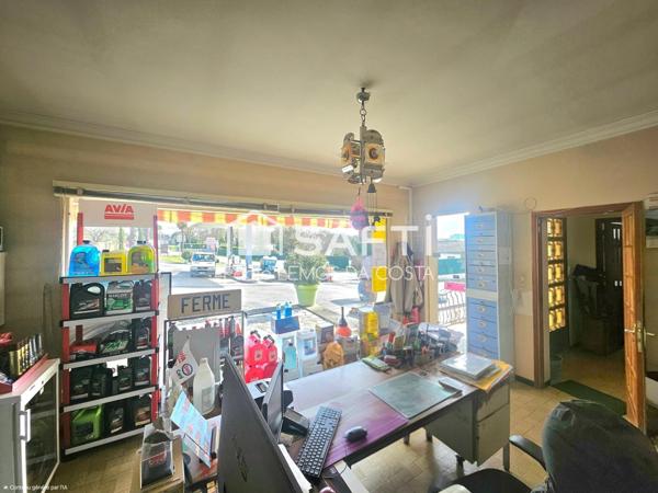 MUR/FOND DE COMMERCERCE STATION SERVICE ET MAISON