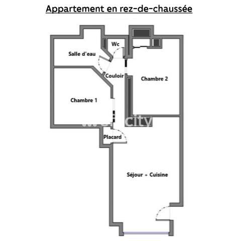 Appartement
         3 pièces
        - 43 m² Exclusivité 164 000 € *