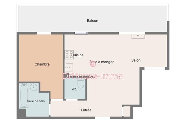Appartement à vendre 3 pièces de 49 m²