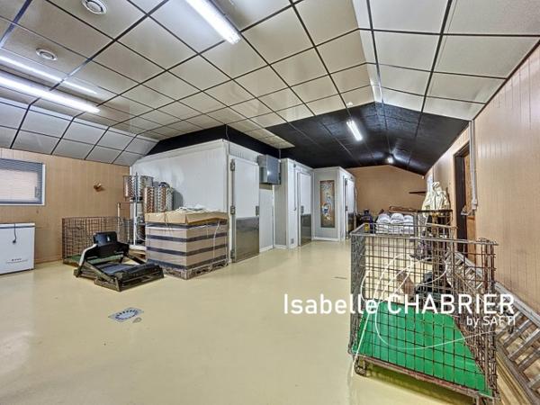 MAISON AU BORD DE LA RIVIERE AVEC GRAND HANGAR