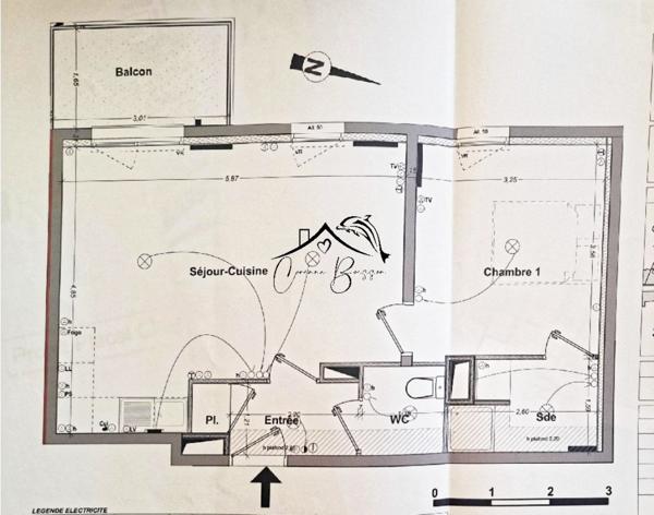 MELLINET - AU CALME AVEC BALCON SUR VERDURE ET PARKING-2013