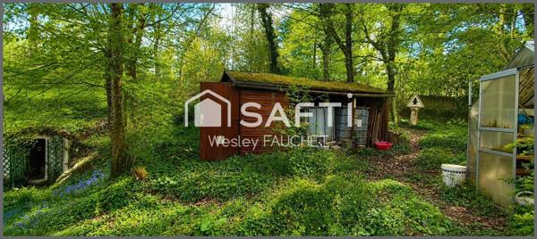 Terrain de loisirs avec chalets bois