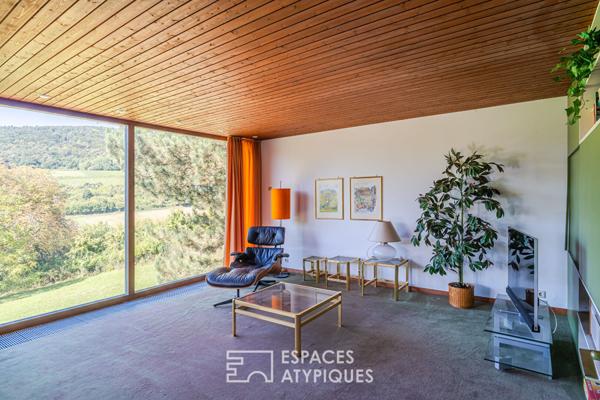 Propriété d’architecte iconique et son parc arboré aux portes des Vosges