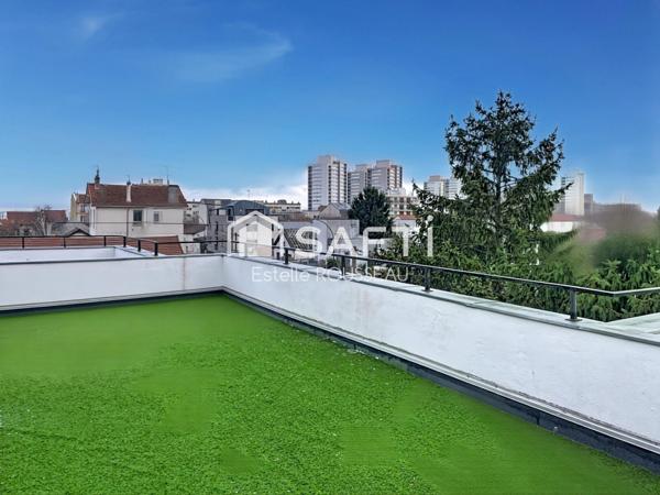 Appartement 106m²,Terrasse vue dégagée, métro 11