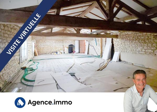 À vendre - Maison ancienne, 4 pièces située à Cozes (17120)