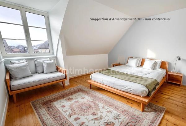 Maison familiale 8 pièces 6 chambres avec garage et cour – Centre-ville de Vimoutiers (61)