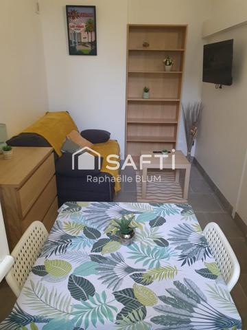 Studio  rénové et meublé  avec mezzanine