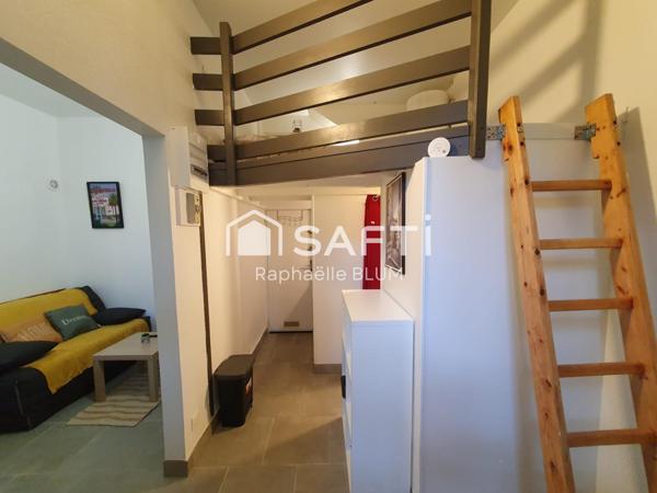 Studio  rénové et meublé  avec mezzanine