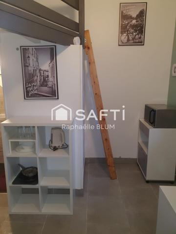 Studio  rénové et meublé  avec mezzanine