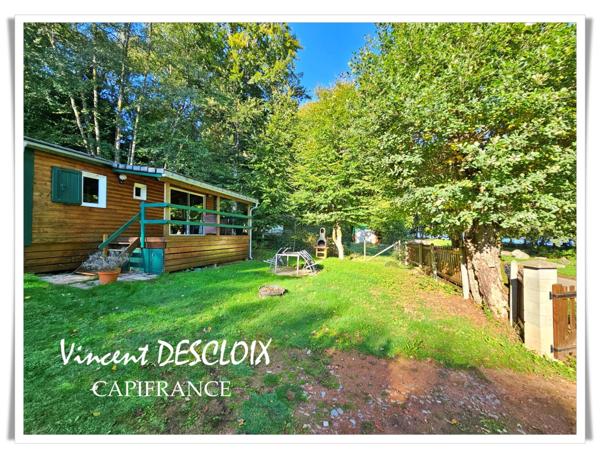 Chalet à vendre 3 pièces au bord du Lac des Settons, sur terrain clos de 486m²