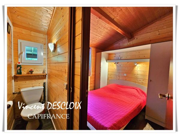 Chalet à vendre 3 pièces au bord du Lac des Settons, sur terrain clos de 486m²