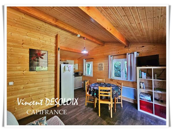 Chalet à vendre 3 pièces au bord du Lac des Settons, sur terrain clos de 486m²