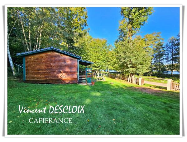 Chalet à vendre 3 pièces au bord du Lac des Settons, sur terrain clos de 486m²