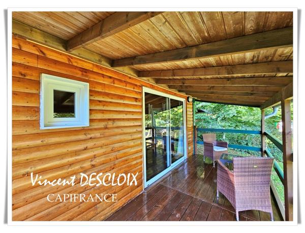 Chalet à vendre 3 pièces au bord du Lac des Settons, sur terrain clos de 486m²