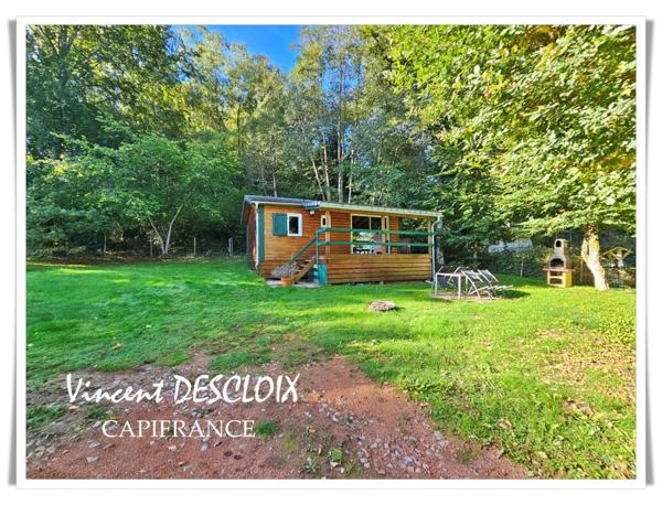 Chalet à vendre 3 pièces au bord du Lac des Settons, sur terrain clos de 486m²