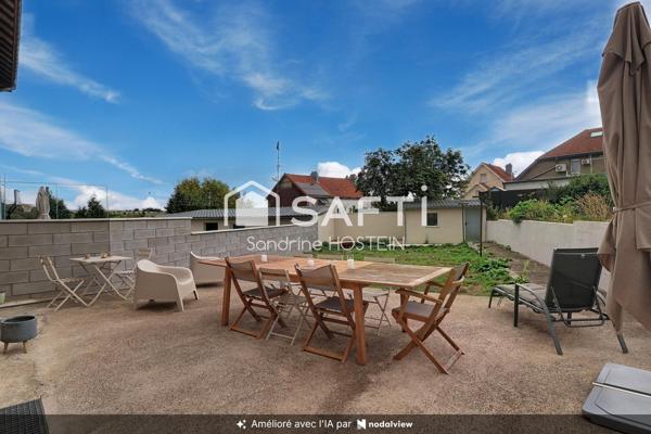 Maison de 127m2 hab avec 3 chambres, 1 bureau, terrasse, jardin et garage 3 voitures!