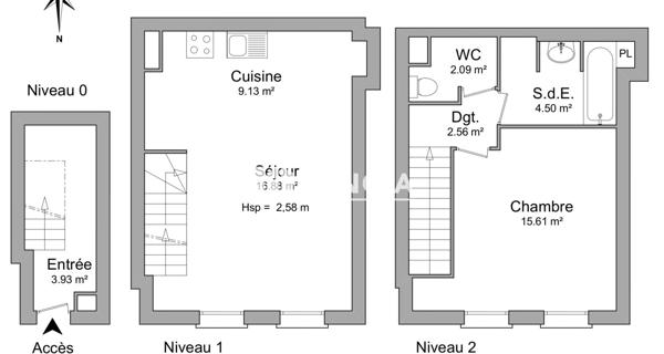 À vendre Appartement 2 pièces 56 m² - Besançon 25000
