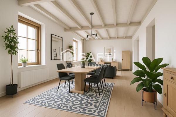 A Bernaville, plain-pied de 3 chambres avec garage