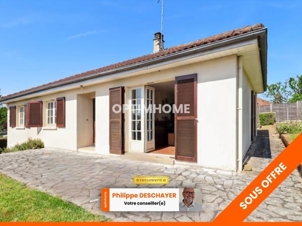 Maison Plain Pieds élevée sur sous sol de 94 m² - 3 Chambres - 5 Pièces - Garage - Terrain 634 m² - 87190 MAGNAC LAVAL