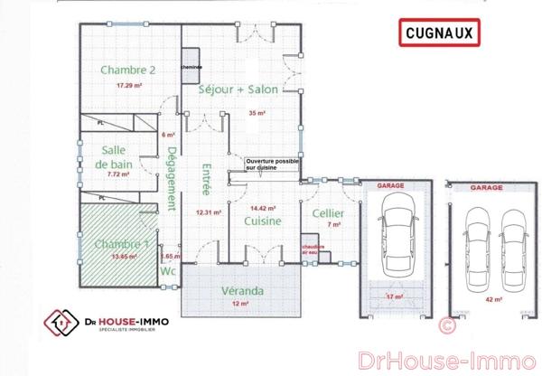Maison à vendre 4 pièces de 115 m²