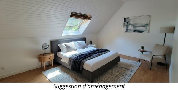 Fouesnant, bourg à pied, jolie maison de 4 chambres, sur un beau terrain arboré de 700 m² !