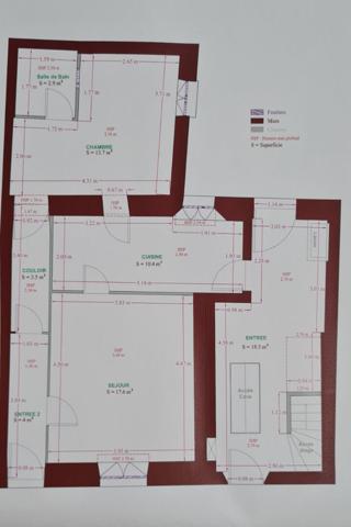 ORLEANS- PETIT IMMEUBLE DE RAPPORT COMPRENANT 2 APPARTEMENTS- DEPENDANCE EN PIERRES - JARDINET - CAVE