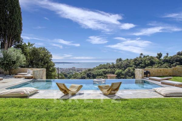 Villa vue mer panoramique Hauteur de Golfe Juan