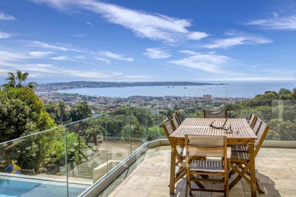 Villa vue mer panoramique Hauteur de Golfe Juan