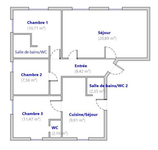 Appartement à vendre 4 pièces 76 m² Allevard