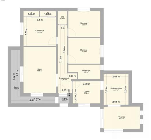 Maison plain-pied – Les Bonnes Herbes – 86 m² habitables – Parcelle 760 m²