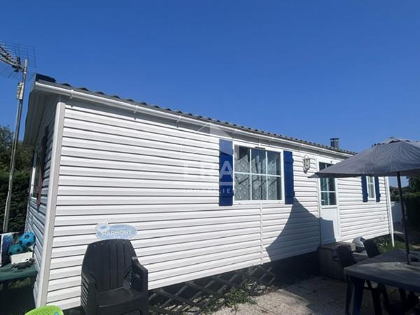 A Vendre - Mobil home climatisé 3 pièces + parcelle 278 m² - Villers Sur Authie