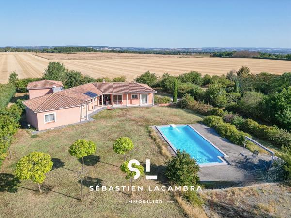 Maison de plain-pied avec piscine, 4 chambres et 3 008 m² de terrain