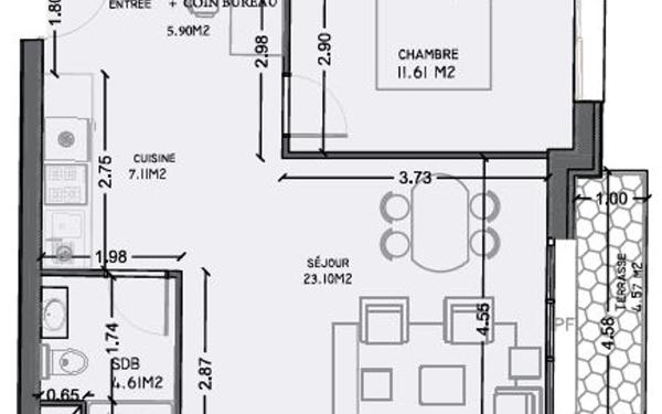 Appartement à vendre    3 pièces • 52,33 m2 Morsang-sur-Orge