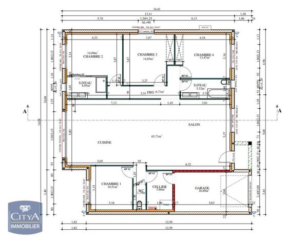 Maison à louer 6 pièces 142.6m² Lèves (28300)