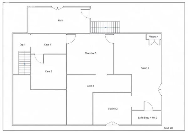 Une maison familiale aux beaux volumes dont T2 indépendant et terrain de plus de 1 100 m²