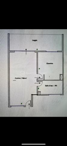 Appartement de 37,21 m²