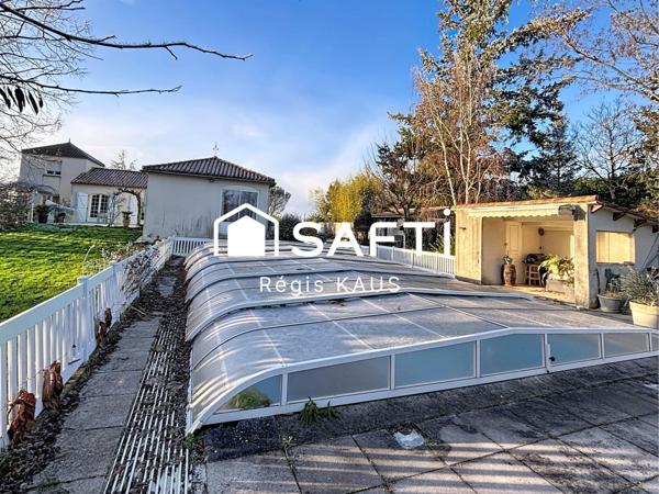 Maison 5 chambres, piscine, parc paysager à Fontenay le Comte