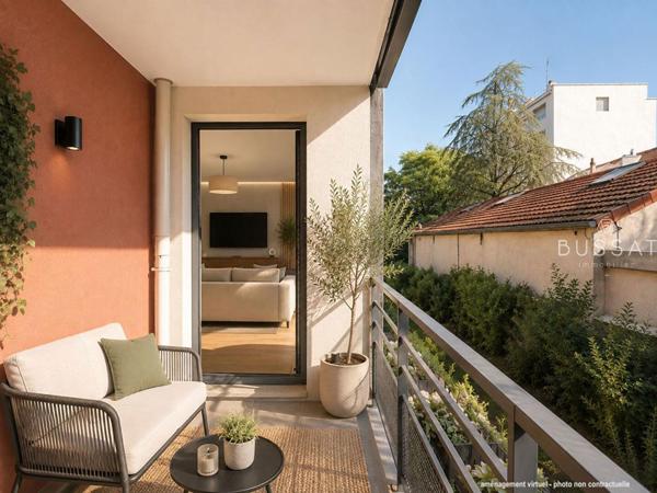 Vente appartement T3 sans vis à vis, calme, loggia plein Est