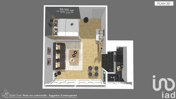 Studio 1 pièce de 33 m² à Montrouge (92120)