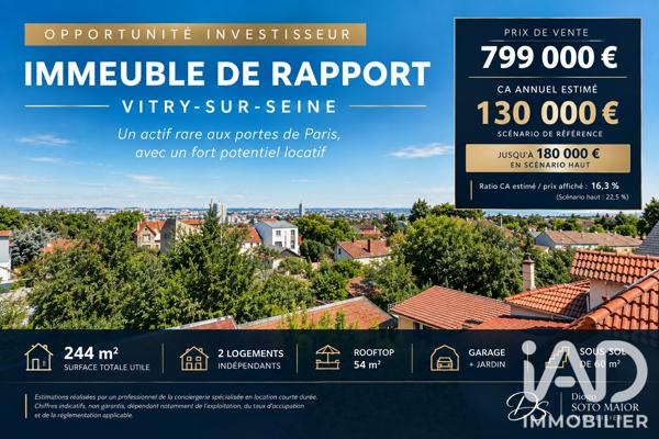 Appartement (prestige) à vendre 9 pièces 154 m² Vitry-sur-Seine