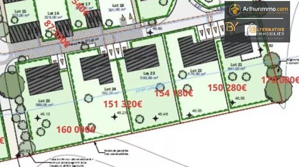 Vente Terrain 641 m2 à Châteaubourg