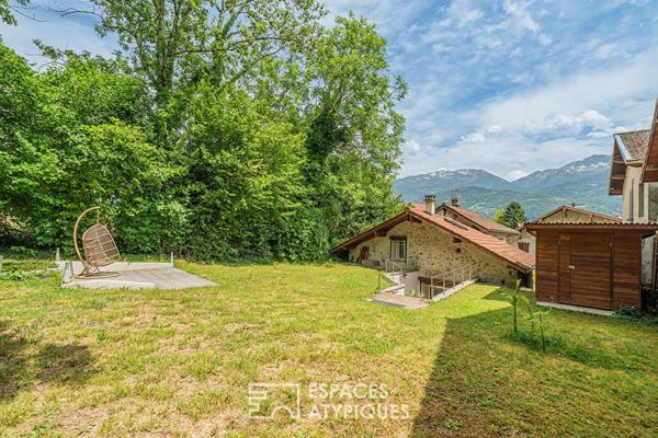 Maison de charme avec jardin surélevé en vallée du Grésivaudan