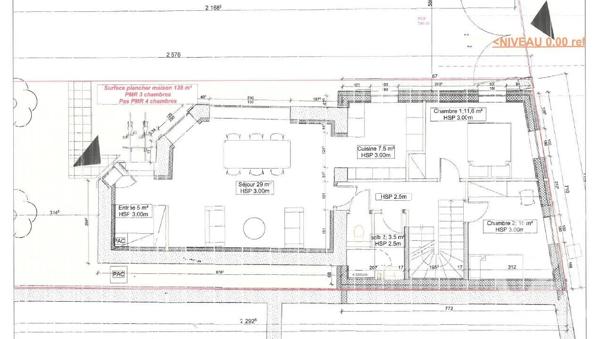 Maison à vendre  5 pièces - 135 m 2   NANCY  - 54