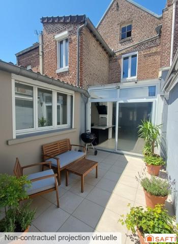 Charmante maison avec cour en hypercentre de Saint-Quentin – 84 m²