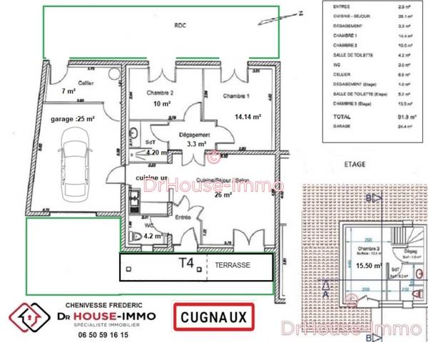 Maison à louer 4 pièces de 85 m²