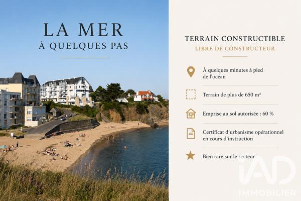 Terrain à vendre 650 m² Clohars-Carnoët