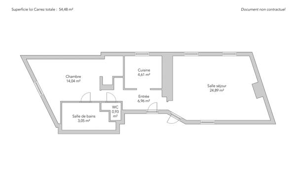 Appartement Paris 3e - RUE DE POITOU